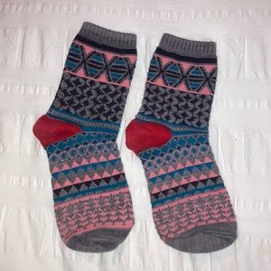 B1G1🌸 Thick Winter Geometric Crew Novelty Socks